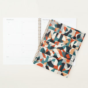 Abstract modern art planner