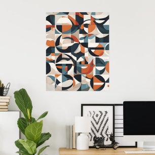Abstract modern art poster