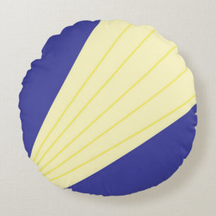 abstract modern art round cushion