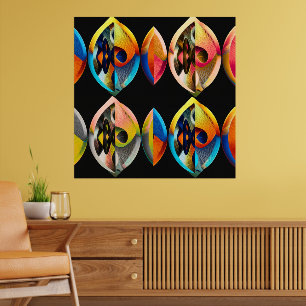 Abstract Modern Art "Vibrant Fusion": Poster