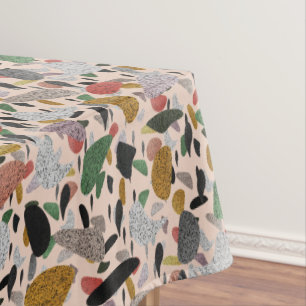 Abstract Modern Artistic Terrazzo Style Pattern Tablecloth
