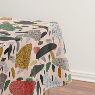 Abstract Modern Artistic Terrazzo Style Pattern Tablecloth