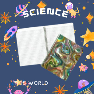  Abstract Modern  Background Pattern Art Notebook