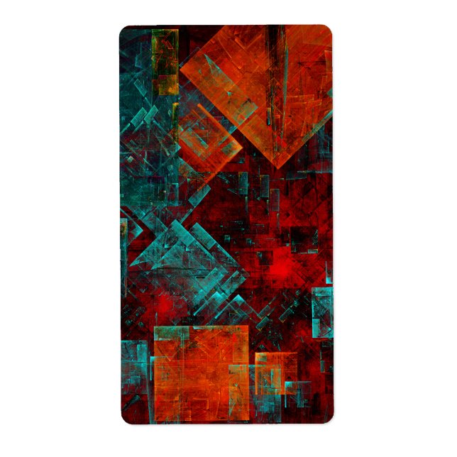Abstract Modern Colourful Cool Artistic Pattern (Front)