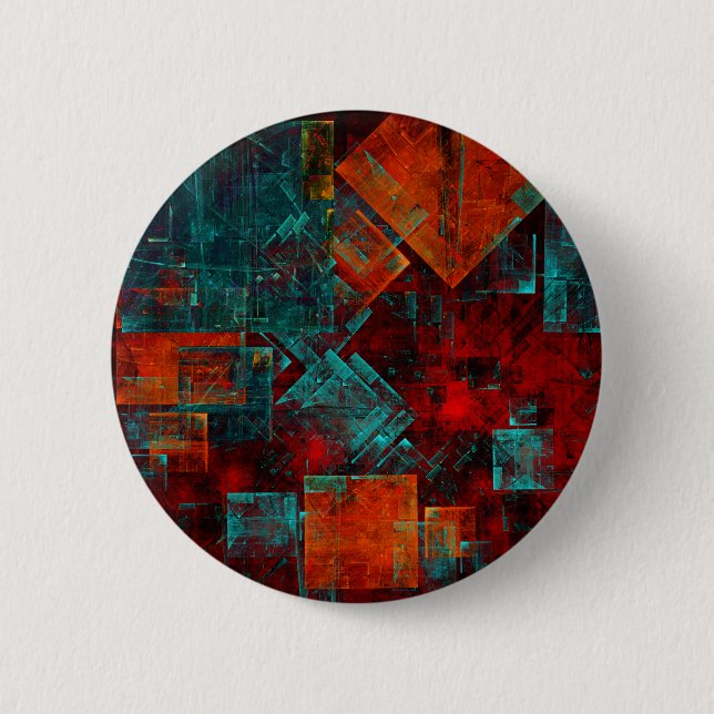 Abstract Modern Colourful Cool Artistic Pattern 6 Cm Round Badge (Front)
