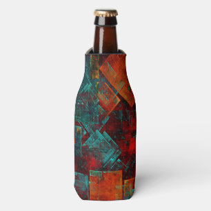 Abstract Modern Colourful Cool Artistic Pattern Bottle Cooler