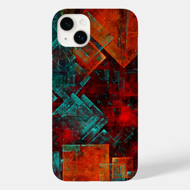 Abstract Modern Colourful Cool Artistic Pattern Case-Mate iPhone Case (Back)