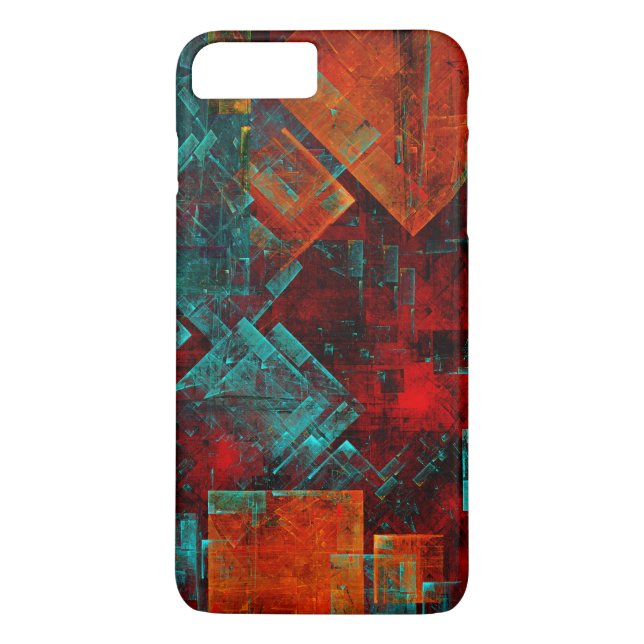 Abstract Modern Colourful Cool Artistic Pattern Case-Mate iPhone Case (Back)