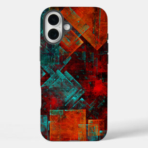 Abstract Modern Colourful Cool Artistic Pattern iPhone 16 Plus Case