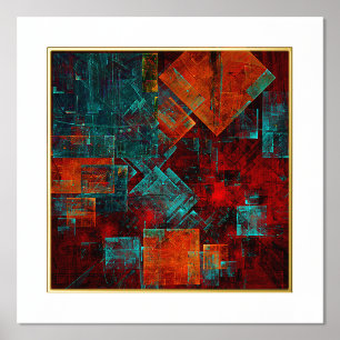 Abstract Modern Colourful Cool Artistic Pattern Foil Prints