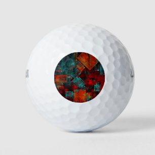 Abstract Modern Colourful Cool Artistic Pattern Golf Balls