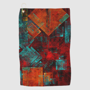 Abstract Modern Colourful Cool Artistic Pattern Golf Towel