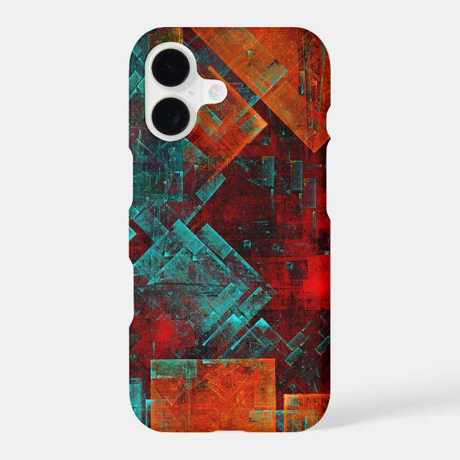 Abstract Modern Colourful Cool Artistic Pattern iPhone Case (Back)