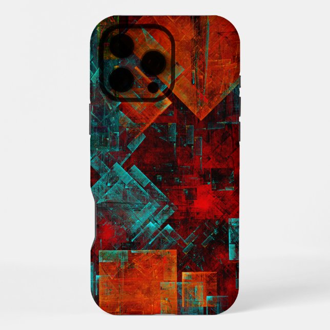Abstract Modern Colourful Cool Artistic Pattern iPhone Case (Back)