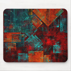 Abstract Modern Colourful Cool Artistic Pattern Mouse Pad