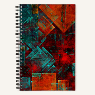 Abstract Modern Colourful Cool Artistic Pattern Notebook