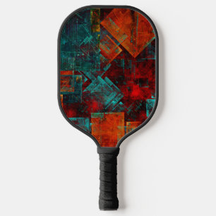 Abstract Modern Colourful Cool Artistic Pattern Pickleball Paddle