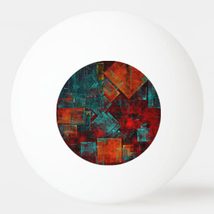 Abstract Modern Colourful Cool Artistic Pattern Ping Pong Ball