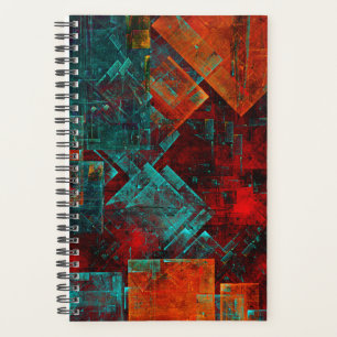 Abstract Modern Colourful Cool Artistic Pattern Planner