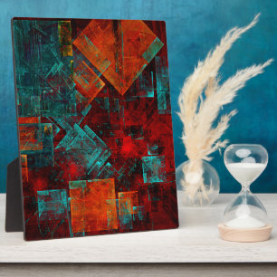 Abstract Modern Colourful Cool Artistic Pattern Plaque