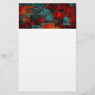 Abstract Modern Colourful Cool Artistic Pattern Stationery