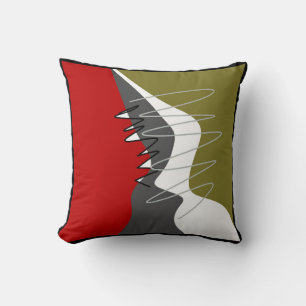 Abstract, Modern, Creative, Applique Cushion