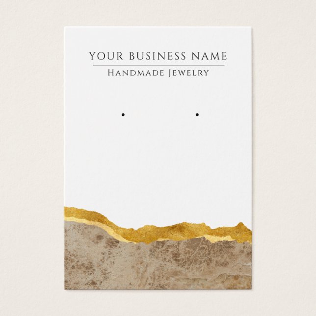 Abstract Modern Earring Display Cards (Front)