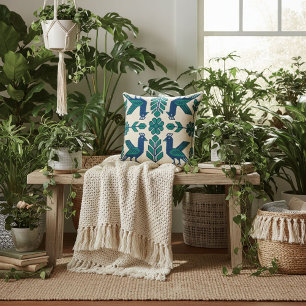  Abstract modern elegant motifs floral  Cushion