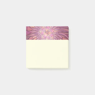 Abstract Modern Floral Fractal Art Berry Colours Post-it Notes