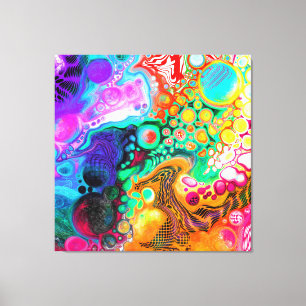Abstract Modern Fluid Art Canvas Print