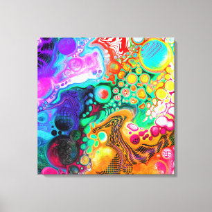 Abstract Modern Fluid Art Canvas Print