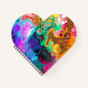 Abstract Modern Fluid Art   Notebook