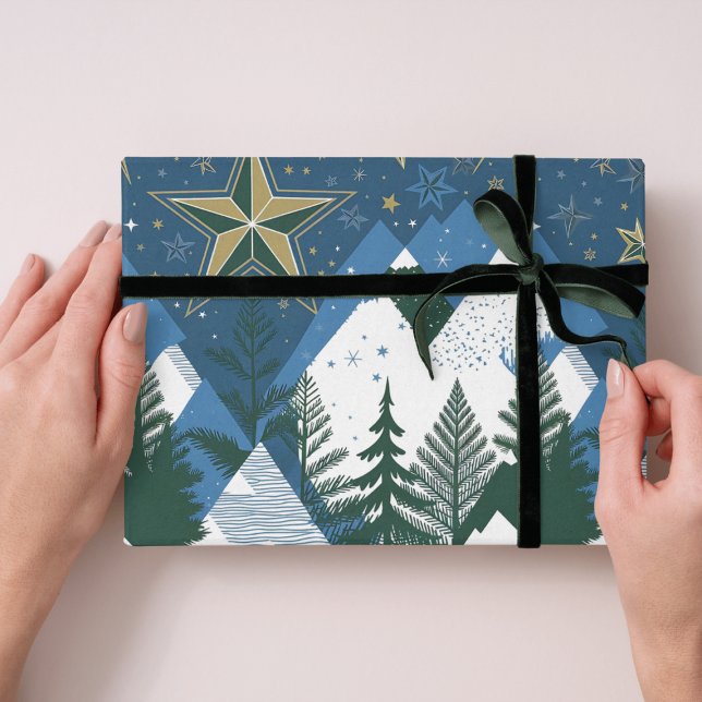 Abstract Modern Forest Tree Wrapping Paper (Creator Uploaded)