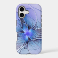 Abstract Modern Fractal Art Lavender Blue