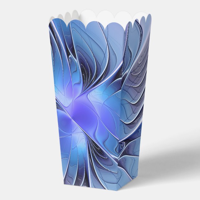 Abstract Modern Fractal Art Lavender Blue Favour Box (Front)