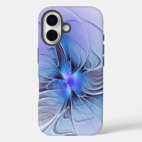 Abstract Modern Fractal Art Lavender Blue