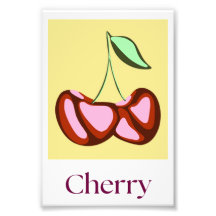 Abstract Modern Fruit Cherry Wall Art