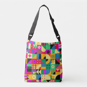 Abstract Modern Garden Crossbody Bag