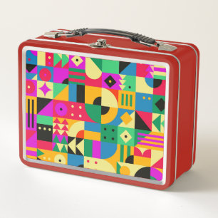 Abstract Modern Garden Metal Lunch Box