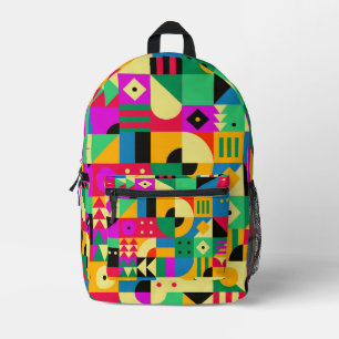 Abstract Modern Garden Printed Backpack