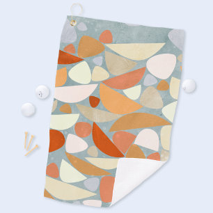 Abstract Modern Geometric Art Golf Towel