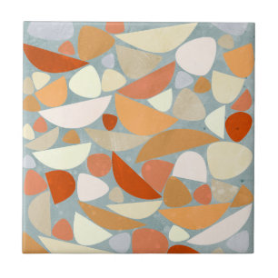 Abstract Modern Geometric Art Tile