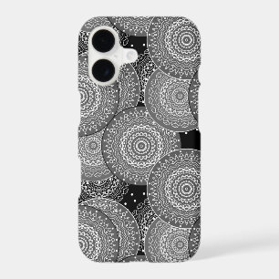 Abstract modern geometric circles round shapes man