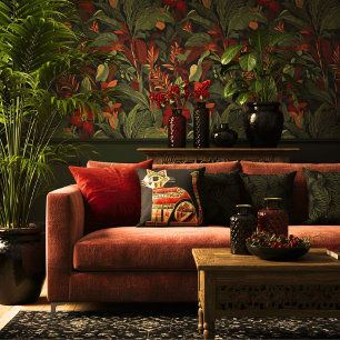  Abstract modern geometric colourful animal art Cushion