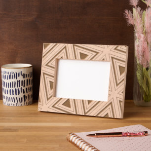 Abstract Modern Geometric Elegant Classy Masculine Etched Frames