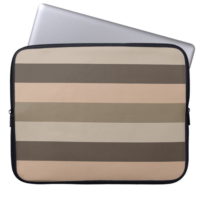 Abstract modern geometric lines art laptop sleeve (Front)