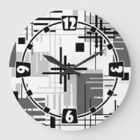 Abstract modern geometric shapes striped lined rec