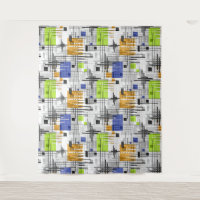 Abstract modern geometric shapes striped lined rec