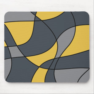 Abstract, modern, geometric, trendy pattern mouse pad