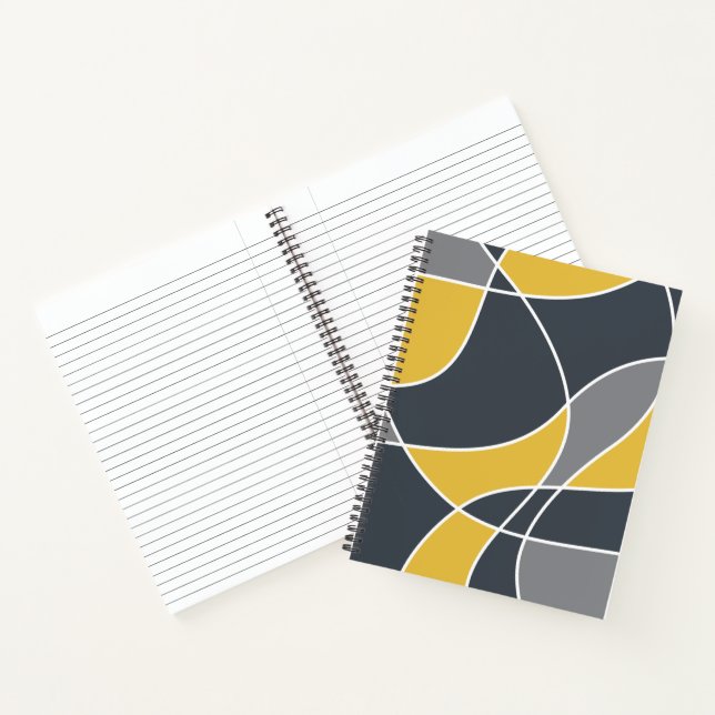 Abstract, modern, geometric, trendy pattern notebook (Inside)